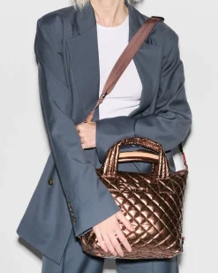 MZ Wallace Metro|Crossbody|Small Sutton Deluxe CopperMetallicLacquer