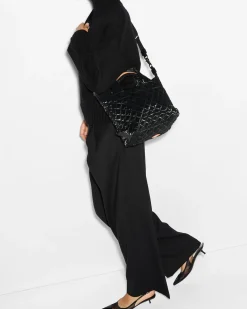 MZ Wallace Metro|Crossbody|Small Sutton Deluxe BlackLiquid