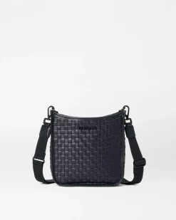 MZ Wallace Crossbody|MZW Exclusives|Small Woven Box Crossbody Black