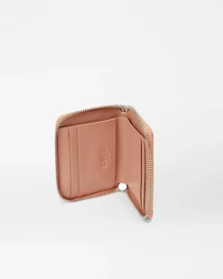 MZ Wallace Accessories|MZW Exclusives|Small Zip Round Wallet PinkOpalLeather