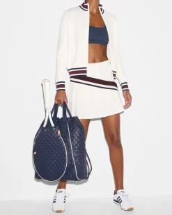 MZ Wallace Fitness|Backpacks|Tennis Convertible Backpack Dawn/Ecru
