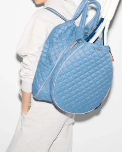 MZ Wallace Metro|Backpacks|Tennis Convertible Backpack CornflowerBlue/Pebble