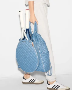MZ Wallace Metro|Backpacks|Tennis Convertible Backpack CornflowerBlue/Pebble
