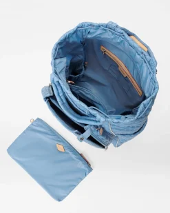 MZ Wallace Metro|Backpacks|Tennis Convertible Backpack CornflowerBlue/Pebble