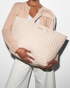 MZ Wallace Metro|Totes|The Metro Tote® Deluxe - Large Mushroom