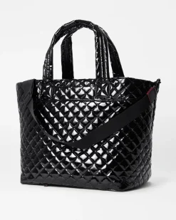 MZ Wallace Metro|Totes|The Metro Tote® Deluxe - Large BlackLacquer