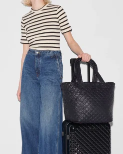 MZ Wallace Metro|Baby|The Metro Tote® Deluxe - Medium BlackRec