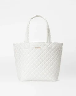 MZ Wallace Metro|Totes|The Metro Tote® Deluxe - Medium PearlMetallic