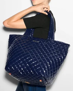 MZ Wallace Metro|Totes|The Metro Tote® Deluxe - Medium NavyLacquer
