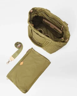MZ Wallace Metro|Totes|The Metro Tote® Deluxe - Medium Moss