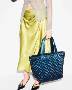 MZ Wallace Metro|Totes|The Metro Tote® Deluxe - Medium MidnightLiquid