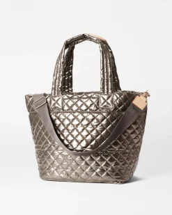 MZ Wallace Metro|Totes|The Metro Tote® Deluxe - Medium MoondustMetallicLacquer