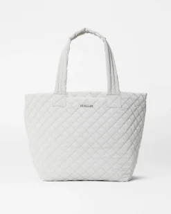 MZ Wallace Metro|Totes|The Metro Tote® Deluxe - Medium PebbleLiquid