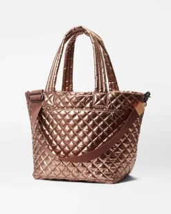 MZ Wallace Metro|Totes|The Metro Tote® Deluxe - Medium CopperMetallicLacquer