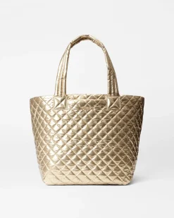 MZ Wallace Metro|Totes|The Metro Tote® Deluxe - Medium AntiqueGoldMetallic