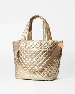 MZ Wallace Metro|Totes|The Metro Tote® Deluxe - Medium AntiqueGoldMetallic