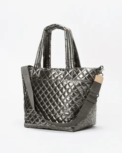 MZ Wallace Metro|Totes|The Metro Tote® Deluxe - Medium PewterMetallic