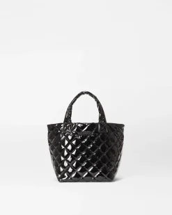 MZ Wallace Metro|Crossbody|The Metro Tote® Deluxe - Micro BlackLacquer