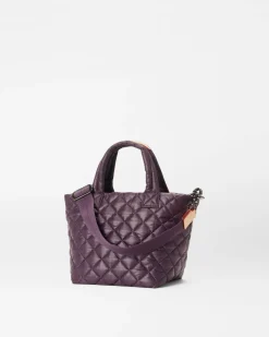 MZ Wallace Crossbody|Metro|The Metro Tote® Deluxe - Micro Raisin