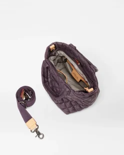 MZ Wallace Crossbody|Metro|The Metro Tote® Deluxe - Micro Raisin