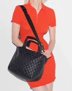 MZ Wallace Metro|Crossbody|The Metro Tote® Deluxe - Small BlackRec