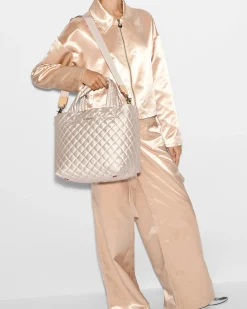 MZ Wallace Metro|Totes|The Metro Tote® Deluxe - Small PaleRoseGold