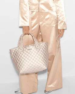 MZ Wallace Metro|Totes|The Metro Tote® Deluxe - Small PaleRoseGold