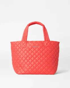 MZ Wallace Metro|Totes|The Metro Tote® Deluxe - Small CoralRec