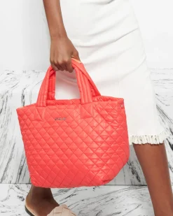 MZ Wallace Metro|Totes|The Metro Tote® Deluxe - Small CoralRec