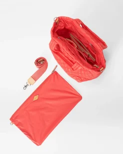 MZ Wallace Metro|Totes|The Metro Tote® Deluxe - Small CoralRec