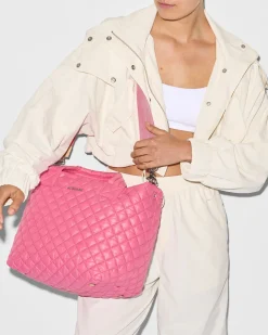 MZ Wallace Metro|Totes|The Metro Tote® Deluxe - Small Flamingo