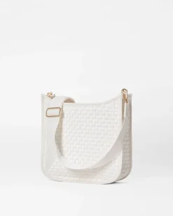 MZ Wallace Crossbody|Woven Box Crossbody PearlMetallic