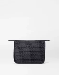 MZ Wallace Accessories|Woven Metro Clutch Black